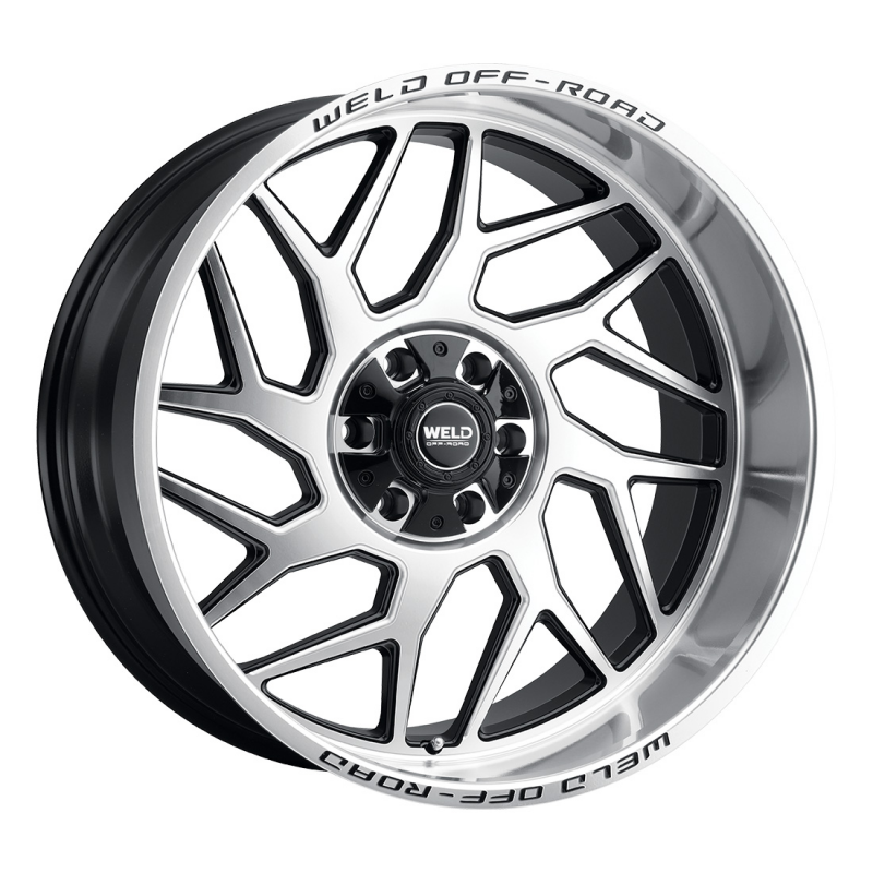 Weld Fulcrum 20x10 / 5x127 / 4.75 BS / 87.1 HB - Gloss Black Machined - Non-BL Wheel