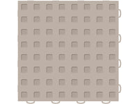 WeatherTech TechFloor 12in x 12in Solid Floor Tile w/ Raised Squares - Tan
