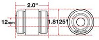 SPC Performance Flex Joint xAxis Jeep JK Front UCA 12mm X 2 X 1.8125