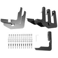 Westin 2014-2018 Chevrolet/GMC Silverado Sierra 1500 Dbl Cab PRO TRAXX 5 Oval Nerf Step Bars - Black