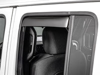 WeatherTech 20-26 Jeep Gladiator JT Rear Rear Side Window Deflectors-Dark Tint