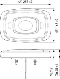 Hella L/Bar Mini 10In Led (Mv Fxd Amber)