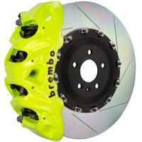 Brembo 09-14 F150 2WD Front GT BBK 8 Piston Cast 412x38 2pc Rotor Slotted Type-1- Fluo. Yellow