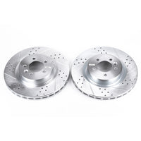 Power Stop 2017 Land Rover Discovery Front Evolution Drilled & Slotted Rotors - Pair