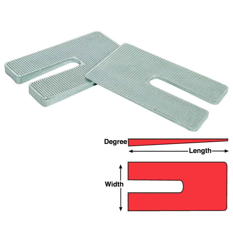 SPC Performance ZINC SHIMS 2.5x5x1.0 deg.