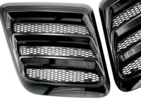 Roush 2018-2023 Mustang Hood Heat Extractors - Gloss Black