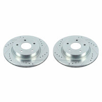 Power Stop 18-19 Nissan Leaf Rear Evolution Drilled & Slotted Rotors - Pair
