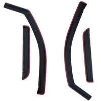 Westin 2007-2014 Chevy Silverado 2500/3500 Extended Cab In-Channel Wind Deflector 4pc - Smoke