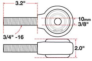 SPC Performance xAxis Rod End Ball Joint