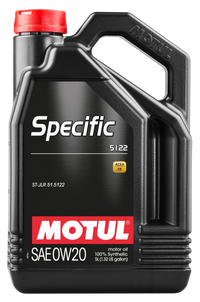 Motul 5L OEM Synthetic Engine Oil ACEA A1/B1 Specific 5122 0W20