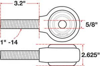 SPC Performance xAxis Rod End Ball Joint