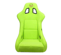 NRG FRP Bucket Seat PRISMA Edition - Medium (Neon Green/ Pearlized Back)