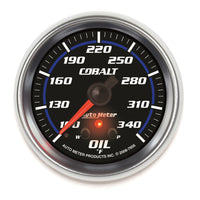 AutoMeter Gauge Oil Temp 2-5/8in. 340 Deg. F Stepper Motor W/ Peak & Warn Cobalt