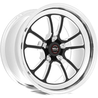 Weld S70 RT-S 17x4.5 / 5x4.75 BP/ 1.7in BS Black Wheel 3.18in ID -27mm Offset (Low Pad)-Non-Beadlock