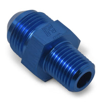 Russell Performance -6 AN to 3/8in NPT Straight Flare to Pipe (Blue) (25 pcs.)