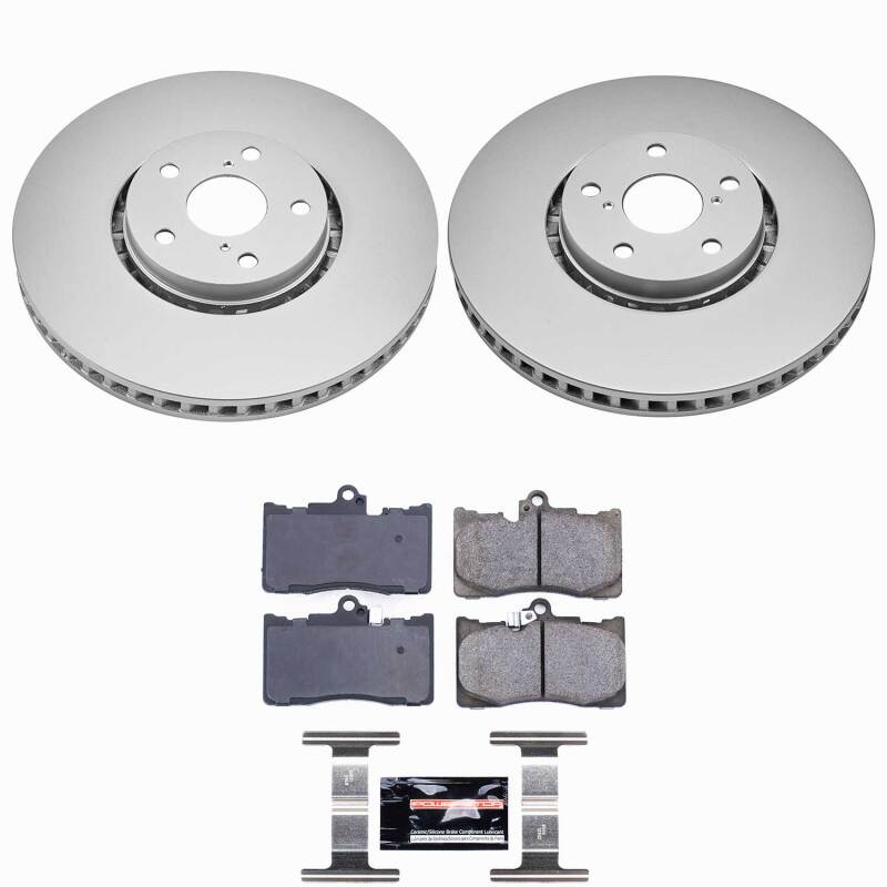 Power Stop 07-11 Lexus GS350 Front Z23 Coated Brake Kit