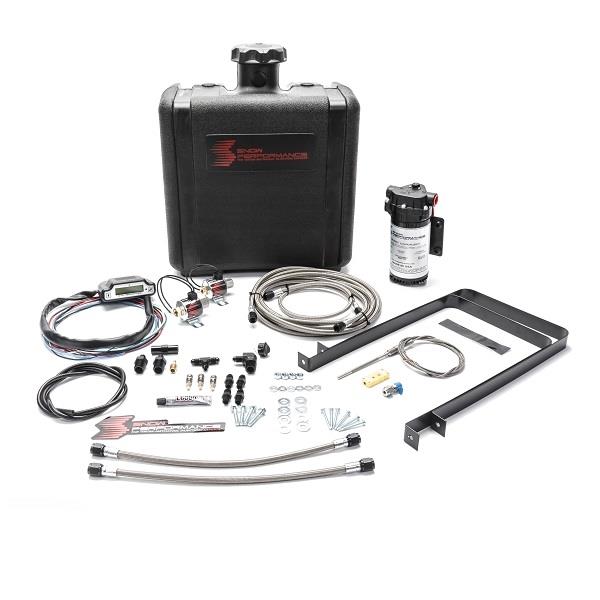 Snow Performance Stg 3 Boost Cooler Water Injection Kit Pusher (Hi-Temp Tubing and Quick-Fittings)