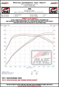AWE Tuning 2019+ BMW M340i (G20) Resonated Touring Edition Exhaust - Quad Chrome Silver Tips