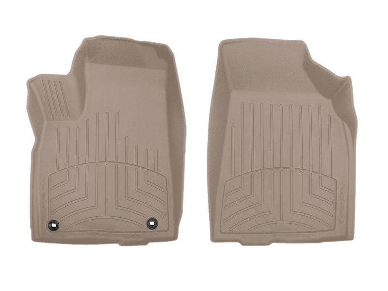 WeatherTech 14-19 Toyota Highlander Front FloorLiner HP - Tan