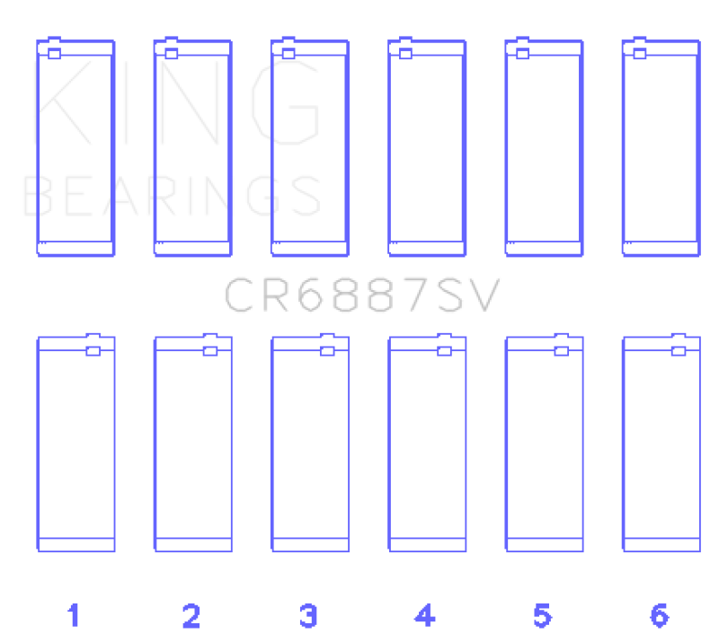 King Engine Bearings BMW B58B30A Performance Rod Bearing Set (Size +.75)