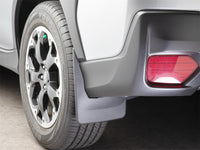 WeatherTech 18-23 Subaru Crosstrek No Drill Mudflaps Rear Pair - Black