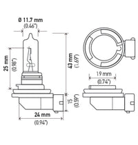 Hella Bulb H9 12V 65W XEN YLW