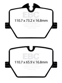 EBC Racing 2020+ Toyota GR Supra 2.0T/3.0T (w/13.6in Rear Rotor) RP-X Race Rear Brake Pads