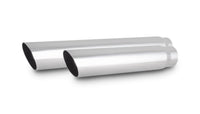 Vibrant 3.5in Round SS Truck/SUV Exhaust Tip (Single Wall Angle Cut) - 2.5in inlet 20in long