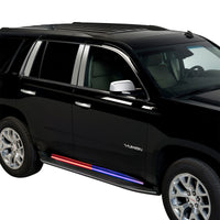 Putco 15-23 Chevrolet Tahoe Blade Rocker Kits Sideliners - Red/Blue w/ White Override