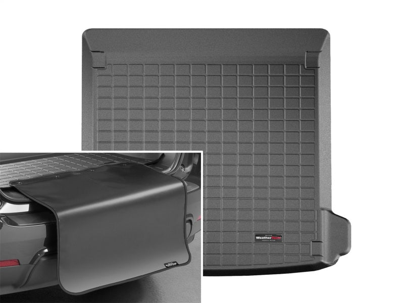 WeatherTech 2019+ Audi Q8 Cargo w/ Bumper Protector - Black