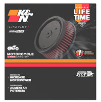 K&N S&S FILTER 6in OD x 4-5/8in ID x 2-3/16in H Replacement Filter for Harley-Davidson