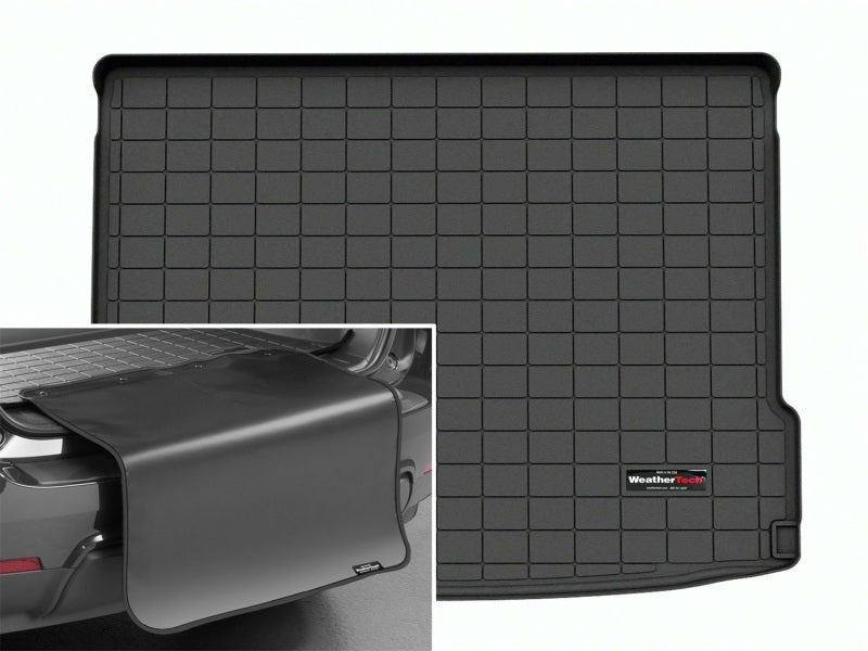 WeatherTech 2024 Hyundai Kona Cargo Liner W/Bumper Protector Black (w/Cargo Floor in Upper Pos.)