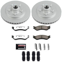 Power Stop 97-00 Ford Expedition Front Z36 Coated Truck & Tow Brake Kit