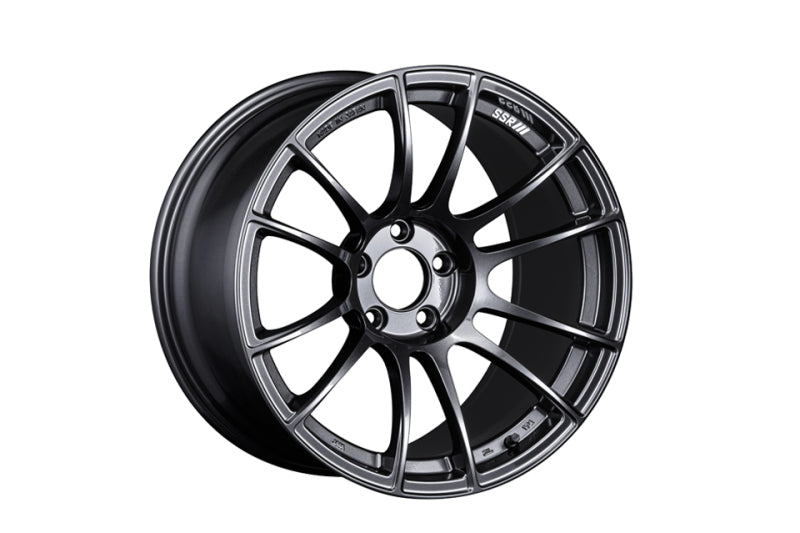 SSR GTX04 18x7.5 5x100 48mm Offset Dark Gunmetal Wheel