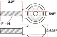SPC Performance xAxis Rod End Ball Joint