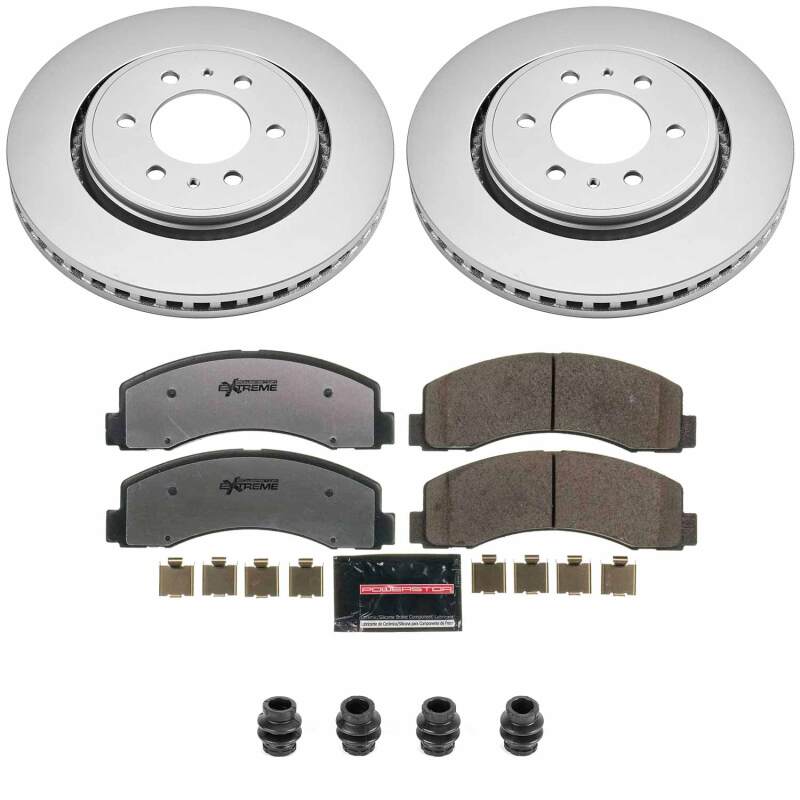 Power Stop 10-21 Ford Expedition Front Z36 Coated Truck & Tow Brake Kit