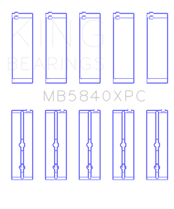King Engine Bearings Chrysler 300 Srt8 (Size 0.26) Main Bearing Set