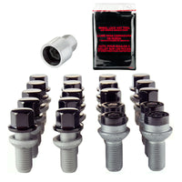 McGard 5 Lug Hex Install Kit w/Locks (Radius Seat Bolt) M14X1.5 / 17mm Hex / 27.5mm Shank L. - Black