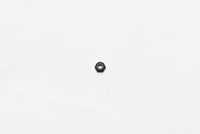 Wilwood nut 1/4-28 thin nylock 7/16 hex black zinc