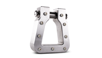 Body Armor 4x4 Mega D-Ring Machined Silver Single
