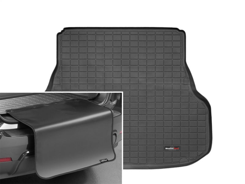 WeatherTech 09-14 Hyundai Genesis Cargo Liners w/ Bumper Protector - Black