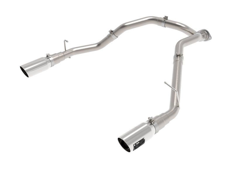 aFe Large Bore-HD 3in 409SS DPF-Back Exhaust System w/ Polished Tip RAM 1500 20-21 V6-3.0