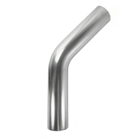 Ticon Industries 3in Aluminum 6061 45 Deg Mandrel Bend - 1.5D Radius