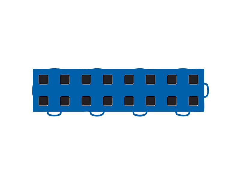 WeatherTech TechFloor - 3in x 12in Tiles(Right Loop) Blue/Black - Blue/Black