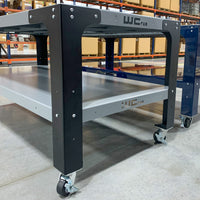 Wehrli Modular Steel Work Bench Top/Shelf Kit - 34in Tall x .120in Thick (Raw Steel)
