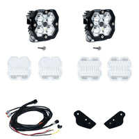 Baja Designs 21-25 Ford Bronco (Incl. 22-25 Raptor) Squadron Pro 2.0 A-Pillar Kit Tgl (Spot) - Clear
