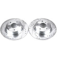 Power Stop 99-04 Land Rover Discovery Rear Evolution Drilled & Slotted Rotors - Pair