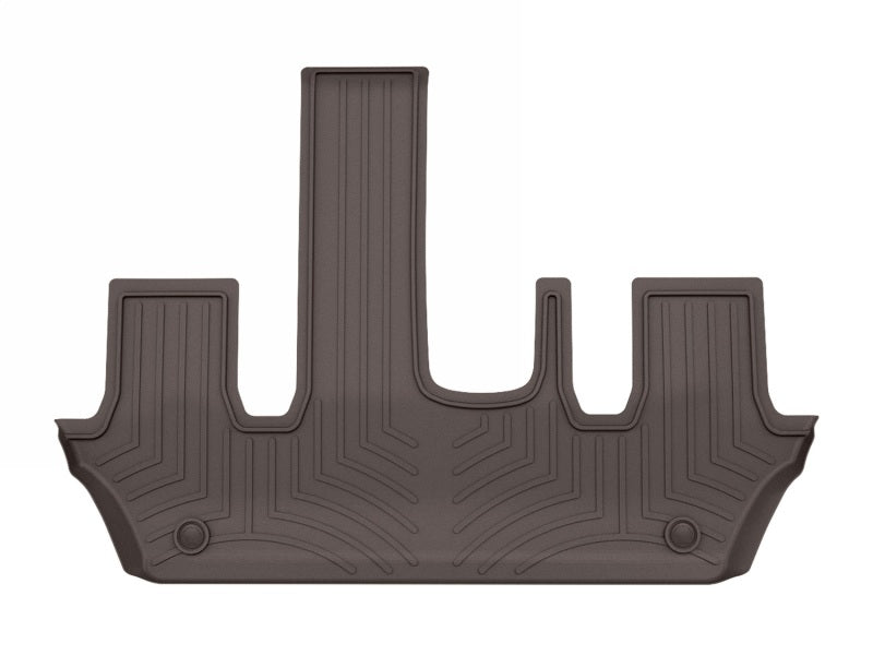 WeatherTech 2025 Nissan Armada/Infiniti QX80 2nd Row Bucket w/Mini Console Rear FloorLiner - Cocoa