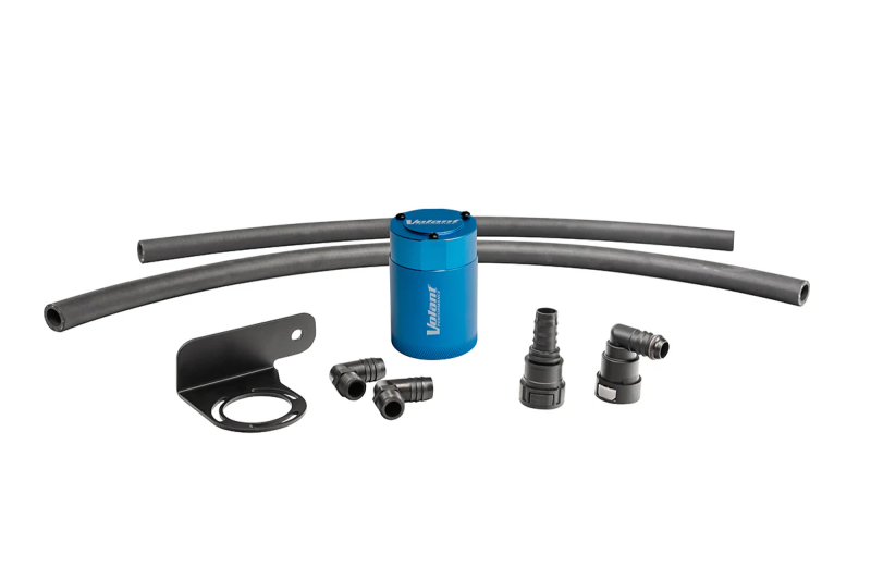 Volant 15-25 Ford F-150 Auto 3oz Aluminum Oil Catch Can w/Mounting Bracket - Blue