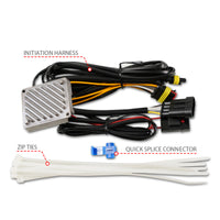 ANZO 05-11 Toyota Tacoma Full LED Projector Headlights White DRL/Init/SeqSig Black - Pair